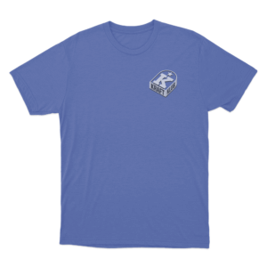 3D Badge T Shirt Blue