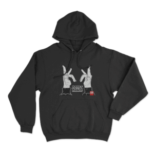 Hand Gesture Hoodie Black