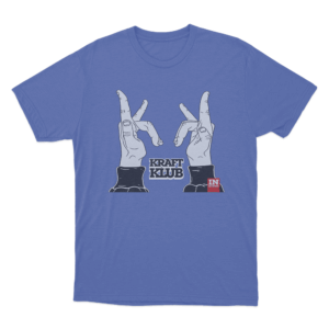 Hand Gesture T Shirt Blue