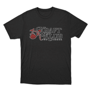 KRAFTKLUB ROSE T Shirt Black