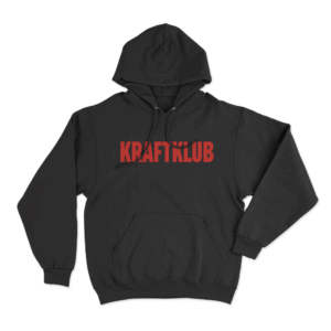 Kraftklub Bold Text Hoodie Black