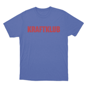 Kraftklub Bold Text T Shirt Blue