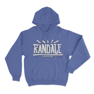 Kraftklub Dripping Text Hoodie Blue