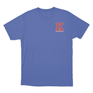 Minimal K Logo T Shirt Blue